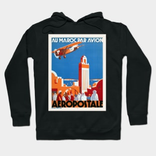 Au Maroc Par Avion Vintage Poster 1930 Hoodie